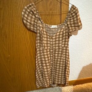 Plaid romper